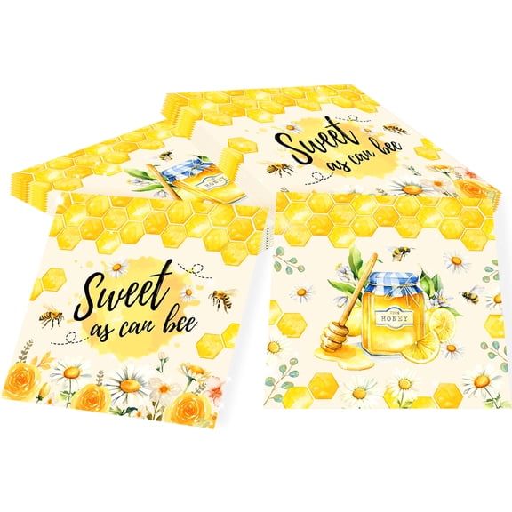 Bee Theme Party Napkins - Sweet Rustic Design for Joyful Party Decor Supplies