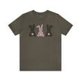 thumbnail image 2 of Checkered Bunny Easter Short Sleeve T-shirts, Easter Bunny Women T-shirts, 2 of 4