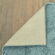 Mainstays Dylan Solid Diamond Olefin Blue Indoor Area Rug, 4 ft x 5 ft 4 in