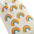 thumbnail image 5 of Juvale Rainbow Canvas Bags - 4 x 6 In, Pack of 12 - Mini Canvas Drawstring Bags for Kids & Party Favors - Rainbow Design, 5 of 8