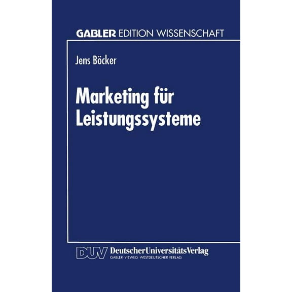 Marketing Für Leistungssysteme, (Paperback)