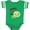 Football Green and White, variant on Inktastic Grandma Loves Me- Cute Turtle Boys or Girls Baby Bodysuit