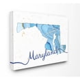 thumbnail image 2 of Stupell Industries Maryland Agate Blue US State Design Canvas Wall Art by Ziwei Li, 2 of 5