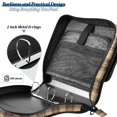 thumbnail image 4 of FORMRS Zipper Binder with Shoulder Strap 2-inch Ring 500 Sheet Capacity File Bag, Khaki Plaid Pattern, 4 of 5