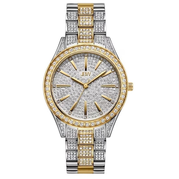 JBW Cristal 34 Women's Two-Tone Quartz Watch J6383D