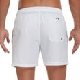 thumbnail image 7 of BVnarty Men's Summer Solid Color Quick Dry Swim Trunks Drawstring Elastic Waist With Pockets And Storage Bag Beach Shorts White L, 7 of 7