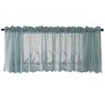 thumbnail image 1 of Cortina corta Welling para ventana, cenefa de cocina, poliéster, encaje, estampado floral, para balcón, hogar, 1 of 8