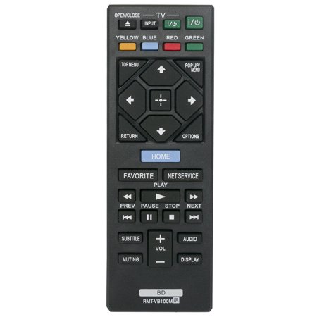 New RMT-VB100M Replacement Remote Control for Sony Blu-ray Disc DVD Player