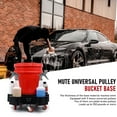 thumbnail image 4 of FOUNDLDF  Car Wash Bucket Base Bracket Set , (with Pulley Base + Grit Separator + Clay Mitt + Detail Brush) 18x18 inch Portable Car Wash Tool, 4 of 13