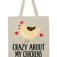 thumbnail image 4 of Inktastic Cute Chicken Farming Tote Bag, 4 of 5
