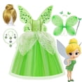 thumbnail image 2 of Ropa de niña, Hada de las flores, campanilla, disfraz de princesa para niños, disfraz de campanita con alas, disfraz de princesa de Halloween, Dres4-5T de fiesta Gao Jinjia LED, 2 of 2