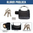 thumbnail image 4 of Miangastore 1Pc Universal Security Alarm Lock Bike Alarm Lock Durable U Bike Lock (Black), 4 of 8