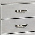 thumbnail image 4 of Erica Nightstand- 2 Drawers- White Wood Finished Frame- Metal Handles, 4 of 6