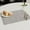 D1_4pc Ashy 11.81x17.72in, variant on FURNIX Gray 11.8X17.7In Bordered Textured Placemats Set Of 4,Vinyl Woven Table Mats,Heat Resistant Placemats,Kitchen Coffee Table Cover,Plastic Waterproof Decorative Placemats,Wipeable Durable Mats