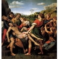 thumbnail image 2 of Raphael 20x21 Black Ornate Wood Framed with Double Matting Museum Art Print Titled - The Entombment, 2 of 4