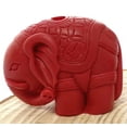 thumbnail image 2 of U8MO 22x38mm red cinnabar large size carved elephant pendant beads 5PCS, 2 of 6