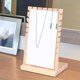 thumbnail image 5 of Soporte de Exhibición de Joyería, Tablón de Wandteppich Suave Organizador de Estante de Exhibición Vertical para Exhibición de Pulseras Mos , Blanco EstiloC-Blanco Sunnimix Estante de joyería colgante, 5 of 8
