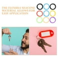 thumbnail image 4 of 9PCS Key Covers Caps Silicone Key Covers for House Keys Coding Rings Key Caps Covers Flexible Key Identifiers Key Caps Key Color Caps, 4 of 8