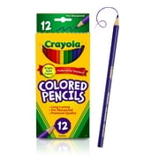 Crayola Colored Pencil Set, 12 Ct, Back to School Supplies for Kids, Classroom Supplies, Teacher Gift