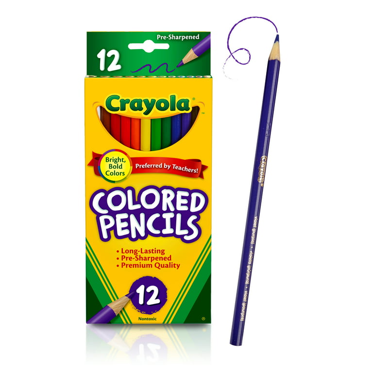 12 Presharpened Colored Pencils