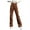 Brown, variant on Bigersell Women's Bell Buttom Jeans Full Length Pants Jeans Women's high waist casual all-match flower print stitching straight-leg jeans Oversized Jeans for Ladies