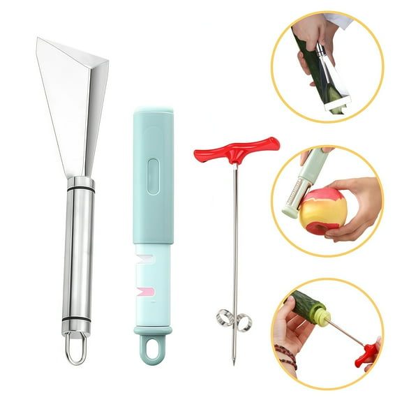 Professional Fruit Carving Tools Including Peeler And Unique Spiral Blade