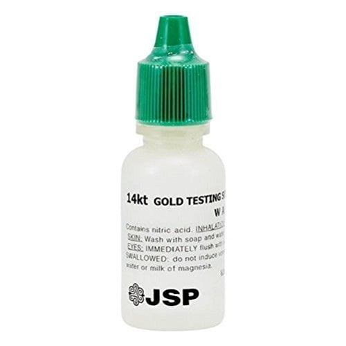 Gold Testing Acid for 14K Gold, 14K gold testing acid solution, jsp gold testing supplies in