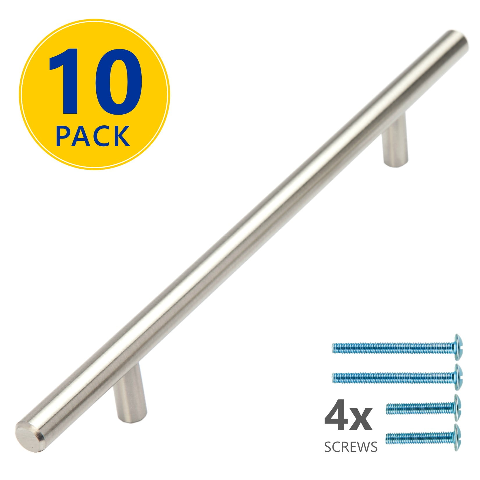 10 Pack 10 Stainless Steel T Bar Cabinet Pulls 6 5 16 Inch