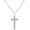 Birthstone 03-March-Marine, variant on Baptism Cross Necklace for Women,First Communion Cross Necklaces Jewelry Gifts for Women[k0071]
