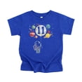 thumbnail image 4 of 11th Birthday Rocket Astronaut Themed Shirt with Moon Balloon and Planets for Boys & Girls Vintage Royal Shirt Youth Large, 4 of 5