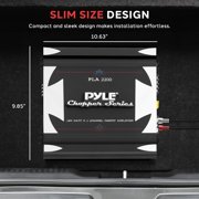Pyle 1,400-watt 2-channel Vehicle Audio Amplifier, Black, 4.99 lb