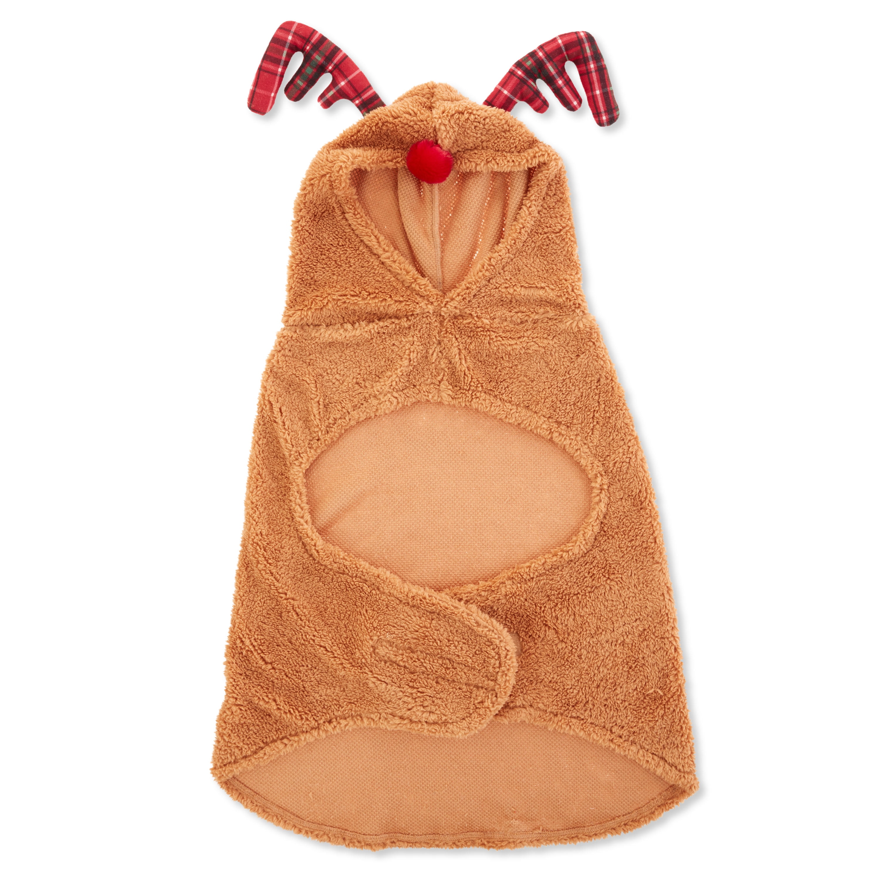 Vibrant Life, Holiday Dog Clothes, Reindeer Dog Hoodie, Tan, L