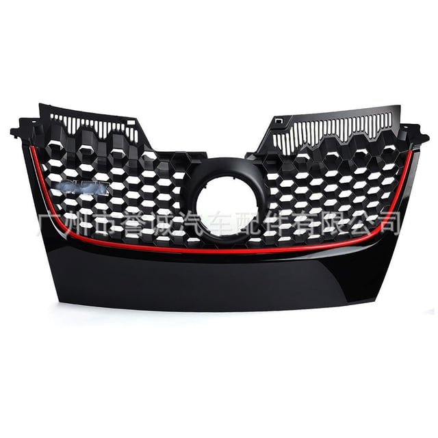 Applicable à 2006-2009 Volkswagen Golf 5GTI grille Ligne Rouge Modifiée MK5 grille d'Admission d'Air Électroplaquée