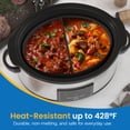 thumbnail image 4 of Sunvivi 2-in-1 Silicone Slow Cooker Liners, Reusable Divider Insert for 6QT Crock Pot, Bpa Free, Dishwasher Safe, Grey, 4 of 9