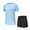 B-Sky Blue, variant on GERsome Men's Tracksuits 2 Piece Short Sleeve Crewneck Plain T Shirts and Shorts Sets Summer Athletic Running Gym Workout Loungewear for Men M-3XL