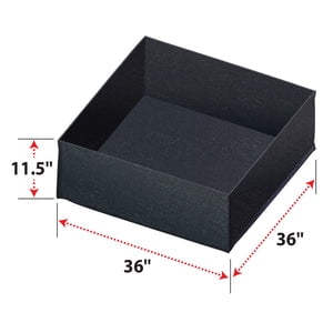 SUNRISEUMBRELLA Rectangle Planter Box Fabric Raised Garden Bed Herb Flower Vegetable Plants Bed(36"x 36")