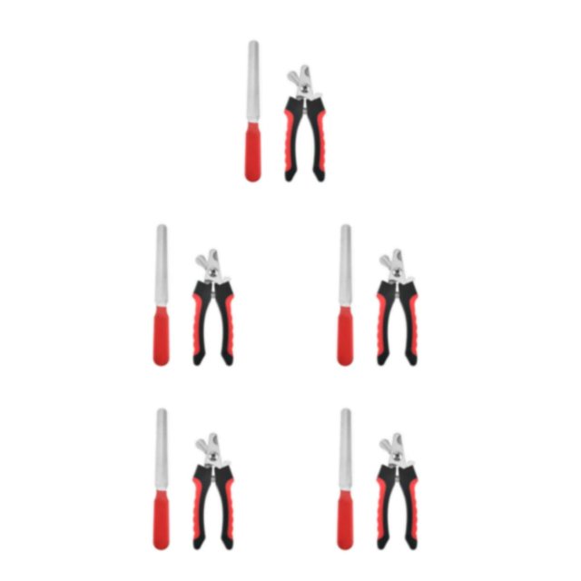 tssuouriy 2piece Beginner-friendly Cleaning Tools Set For Pet Nail Care And Baffle Does Not Damage red large size 5Set