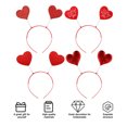thumbnail image 1 of Hytrove 4Ud Diademas Rojas Con Para Fiesta Disfraz Y De Accesorios, 1 of 6