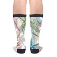 thumbnail image 2 of Chaussettes Décontractées en Coton pour Femmes - Chaussettes Libellules Colorées Noir et Blanc, 2 of 5