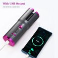 thumbnail image 4 of Cordless Automatic Hair Curler Automatic Curling Iron Fast Heating with 6 Temperature & Timer LCD, 4 of 8
