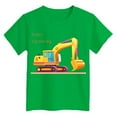 thumbnail image 4 of TTUHYWXI Car Shirts 2T 3T 4T Toddler Boy Clothes Truck Graphic Tees Little Kids Summer Short Sleeve Cotton Tops 2-8T (Green, 2-3 Years), 4 of 4