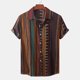 thumbnail image 4 of Camisa de verano que imprime la parte superior de la solapa de la camisa de manga corta de los hombres ocasionales Pompotops oipoqjl25280, 4 of 9