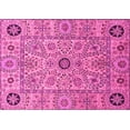 thumbnail image 1 of Ahgly Company Indoor Rectangle Abstract Pink Modern Area Rugs, 4' x 6', 1 of 4