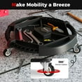 thumbnail image 6 of Costway Mobile Automotive Tool Creeper with 3 Swivel Casters & 4 Compartments for Garage, 6 of 10