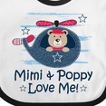 thumbnail image 4 of Inktastic Mimi and Poppy Love Me Grandchild Boys Baby Bib, 4 of 4