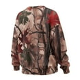 thumbnail image 4 of Garronmavis Pullover for Women Camo Oversized Camouflage Hunting Forest Crewneck Loose Daily Top Long Sleeve Tops with Pockets Pullover for Women, Size 3XL, 4 of 6