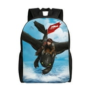 Kids How To Train Your Dragon Toothless Backpack Water Resistant College School Bags Bookbag Travel Hiking Camping Daypack for Adults Teens Boys Girls 16in