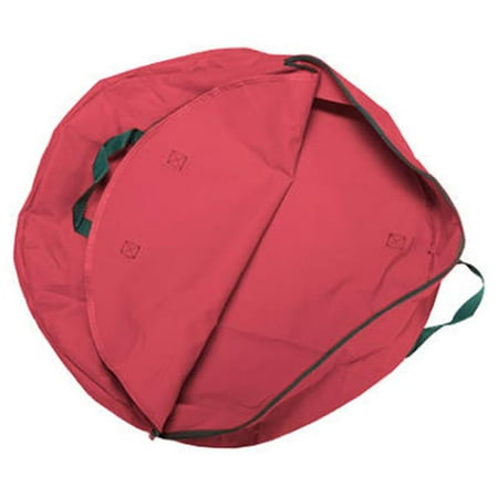 - 77013-1CC 30 in. Red - Artificial Wreath & Spiral Tree Bag