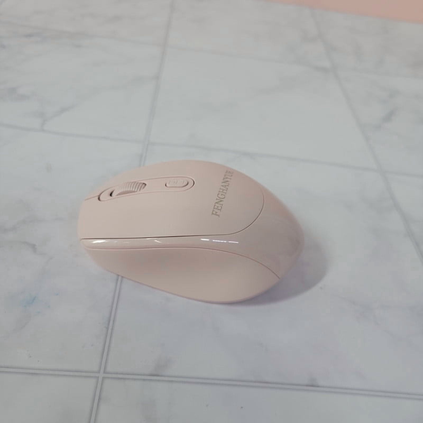 FENGHANYUE Computer peripheral devices Pink Bluetooth Mouse: Silent, Ergonomic, and Rechargeable