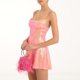 thumbnail image 4 of Vestido De Tirantes Finos Vestido ajustado para mujer Sin espalda Estilo sexy Color sólido Cuello cuadrado Traje de vacaciones Kuymtek Rosa S para Mujer, 4 of 8
